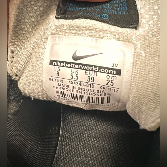 Nike Womens Dual Fusion ST2 454240-018 Black Blue Running Sneakers Size 8 - Picture 3 of 8